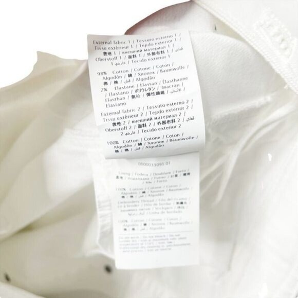 VALENTINO Button Front Denim Ricamato Skirt  - Picture 12 of 14